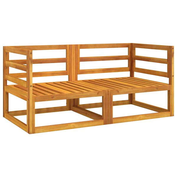 vidaXL Canap&eacute;s d'angle sectionnels 2 pcs coussins gris clair acacia