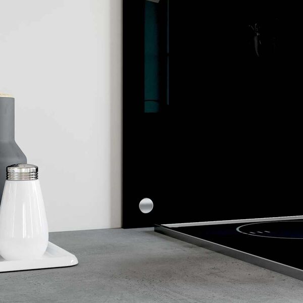 vidaXL Dosserets de cuisine 2 pcs noir 80x50 cm verre tremp&eacute;