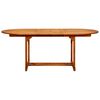 vidaXL Table de jardin (150-200)x100x75 cm Bois d'acacia massif