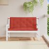 vidaXL Coussins de banc de jardin lot de 2 rouge mélangé tissu