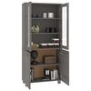 vidaXL Buffet HAMAR Bois massif de pin Gris clair