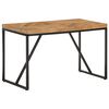 vidaXL Table &agrave; manger 120x60x76 cm Bois massif d'acacia et de manguier