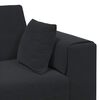 vidaXL Canap&eacute; avec coussin 3 pcs Noir Velours