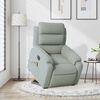 vidaXL Fauteuil inclinable de massage électrique gris clair velours