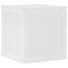 vidaXL Bo&icirc;te de rangement Blanc 55 x 53 x 57 cm Polypropyl&egrave;ne