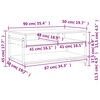 vidaXL Table basse chêne fumé 90x50x45 cm bois d'ingénierie