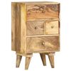 vidaXL Table de chevet 36 x 30 x 60 cm Bois de manguier massif