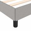 vidaXL Cadre de lit gris clair 100x203 cm tissu