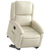 vidaXL Fauteuil inclinable cr&egrave;me similicuir