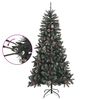 vidaXL Sapin de No&euml;l artificiel avec support Vert 210 cm PVC