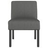 vidaXL Fauteuil sans accoudoirs gris fonc&eacute; tissu