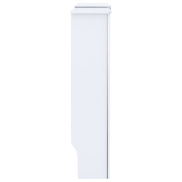 vidaXL Cache-radiateur MDF Blanc 205 cm