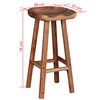 vidaXL Tabourets de bar lot de 2 bois d'acacia massif