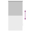vidaXL Store enrouleur occultant 64,4 x 120 cm, largeur du tissu 60 cm, gris