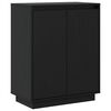 vidaXL Buffet Noir 60x34x75 cm Bois massif de pin