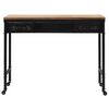 vidaXL Table console avec roulettes 100 x 33 x 80 cm bois massif sapin