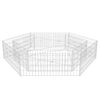 vidaXL Lit sur&eacute;lev&eacute; &agrave; gabion hexagonale 200x173x40 cm