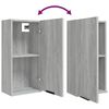 vidaXL Armoire de salle de bain murale Sonoma gris 32x20x67 cm