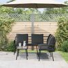 vidaXL Ensemble de canapé de jardin 2 pcs Noir polyrotin
