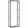 vidaXL &Eacute;tag&egrave;re &agrave; bois de chauffage Noir mat 80 x 28 x 222 cm Acier