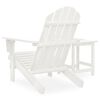 vidaXL Chaise de jardin Adirondack avec table Bois de sapin Blanc