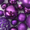 vidaXL Ensemble de boules de Noël 100 pcs Violet