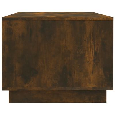 vidaXL Table basse chêne fumé 102x55x43 cm bois d'ingénierie