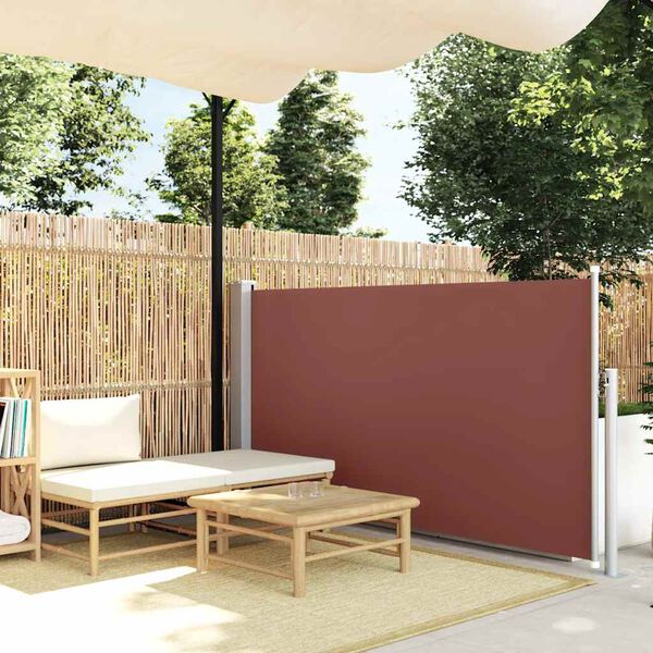 vidaXL Auvent latéral rétractable 120 x 300 cm Marron