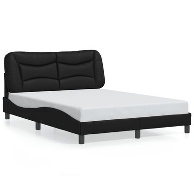 vidaXL Cadre de lit sans matelas noir 137x190 cm similicuir