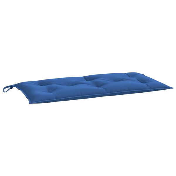 vidaXL Coussin de banc de jardin bleu 110x50x7 cm tissu oxford