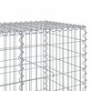 vidaXL Panier gabion avec couvercle 750x100x100 cm fer galvanis&eacute;