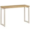 vidaXL Table console 120x35x76 cm Bois de manguier solide et acier