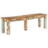 vidaXL Banc 160x35x46 cm bois de r&eacute;cup&eacute;ration massif