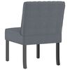 vidaXL Fauteuil sans accoudoirs gris foncé velours