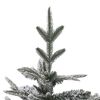 vidaXL Arbre de No&euml;l artificiel pr&eacute;-&eacute;clair&eacute;/flocons de neige PVC PE