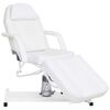 vidaXL Table de massage Blanc 180x62x(87-112) cm