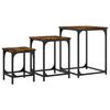 vidaXL Tables basses gigognes 3 pcs chêne fumé bois d'ingénierie