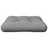 vidaXL Coussin de palette gris 58x58x10 cm tissu