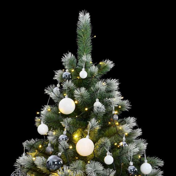 vidaXL Sapin de No&euml;l artificiel articul&eacute; 300 LED et boules 210 cm