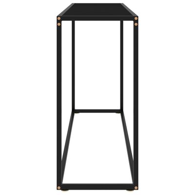 vidaXL Table console Noir 120x35x75 cm Verre trempé