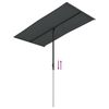 vidaXL Parasol de jardin avec m&acirc;t en aluminium 180x110 cm anthracite