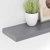 vidaXL &Eacute;tag&egrave;re murale flottante gris 90x23,5x3,8 cm MDF