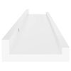 vidaXL Étagères murales 4 pcs Blanc 60x9x3 cm