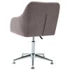 vidaXL Chaise pivotante à manger taupe tissu