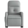 vidaXL Fauteuil inclinable de massage gris clair tissu