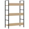 vidaXL Biblioth&egrave;que &agrave; 3 niveaux ch&ecirc;ne 60x27,6x90,5cm bois d'ing&eacute;nierie