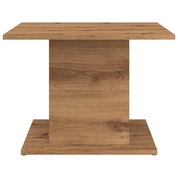 vidaXL Table basse chêne artisanal 55,5x55,5x40 cm bois d'ingénierie