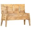 vidaXL Boîte de rangement 99x35x48 cm Bois de manguier solide