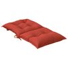 vidaXL Coussins de chaise &agrave; dossier bas lot de 6 rouge m&eacute;lang&eacute; tissu