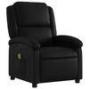 vidaXL Fauteuil inclinable de massage électrique noir similicuir